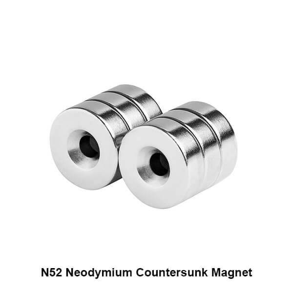 N52 Neodymium countersunk magnet featured